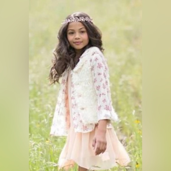 Mia Joy by Joyfolie Sheer Chiffon Jasmine Top in Floral Sz 7 - Picture 3 of 12